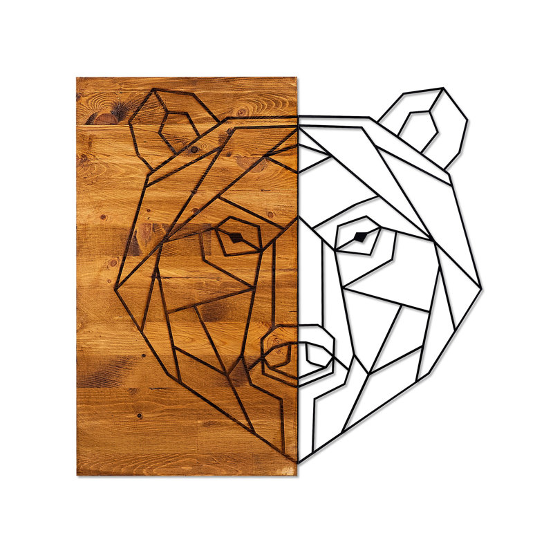 Animals Wall Decor on Solid Wood
