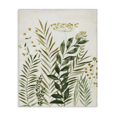  «Palm Leaves & Herbs», art mural sur toile par Hannah Dawson