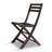 3-Piece Eucalyptus Bistro Set, Square, Espresso-49958129
