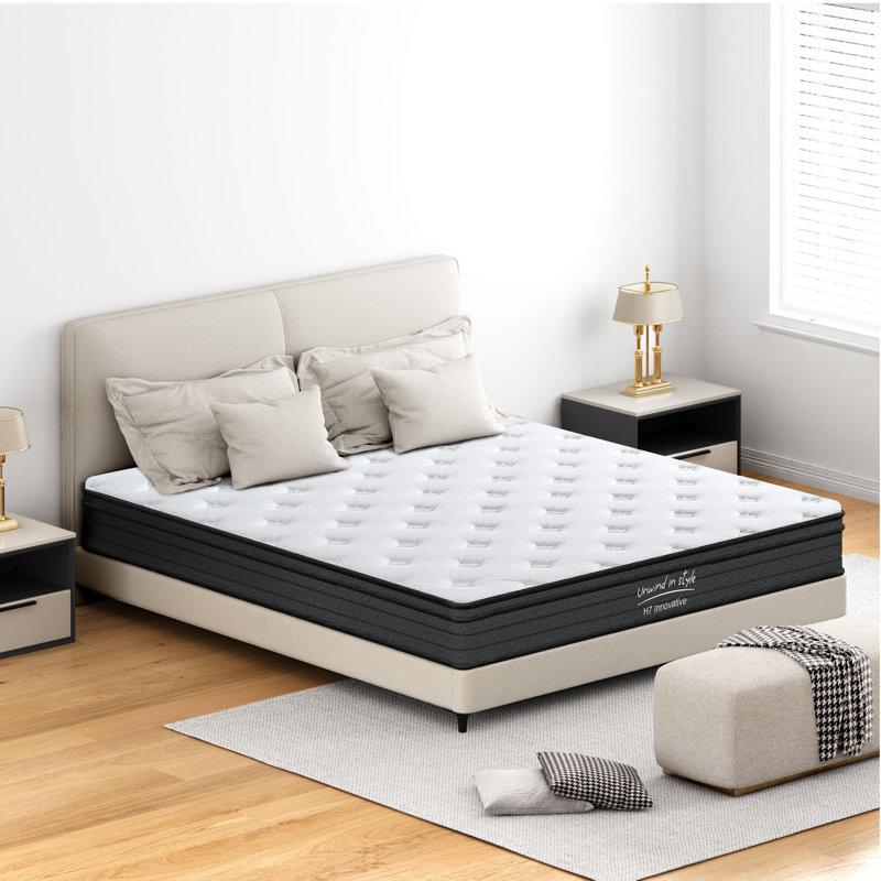Hybrid Mattress, Individually Pocketed Innerspring, Medium Firm, King, 10"