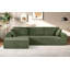 Canapé modulaire convertible en velours côtelé doux, canapé confortable moderne avec rembourrage en mousse, canapé-lit modulaire confortable pour le salon, la chambre à coucher, aucun assemblage requis - orienté vers la gauche-2000129317-2000129313