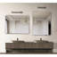 Miroir de salle de bain rectangulaire 22 x 30 pouces à cadre argenté - verre de 4 mm de hauteur, rouille, trousse d'installation renforcée-183824930