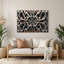 Art mural noir en métal Biomorphic Abstraction 83-1701765897