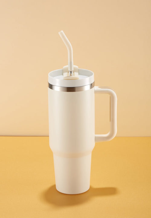 Kook 40 oz Gobelet de voyage en acier inoxydable, Blanc