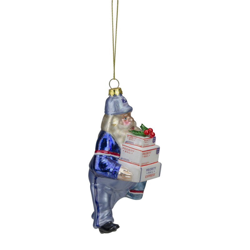 6'' Glass Hanging Figurine Ornament