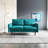 Anacapa 58" Velvet Round Arm Sofa Loveseat-815099280