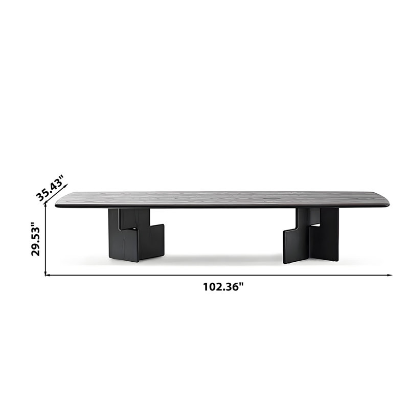 Table longue 102,26 po Modern, 29.53" H x 102.36" W x 35.43" D