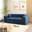 Lin bleu 3 lits avec fente et boîte de rangement pratique