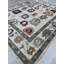 Tapis contemporain ivoire en laine noué à la main-136344581