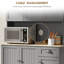 Buffet de cuisine avec four à micro-ondes, comptoir, tiroir et placard
