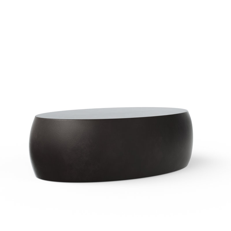 Table basse en béton Kinsley, Brun lave