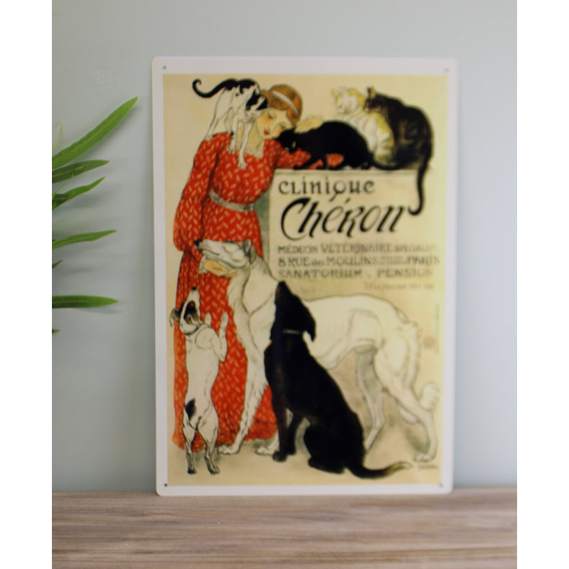 Retro Advertising Clinique Cheron Sign