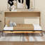 Lit escamotable simple en bois avec lumière DEL