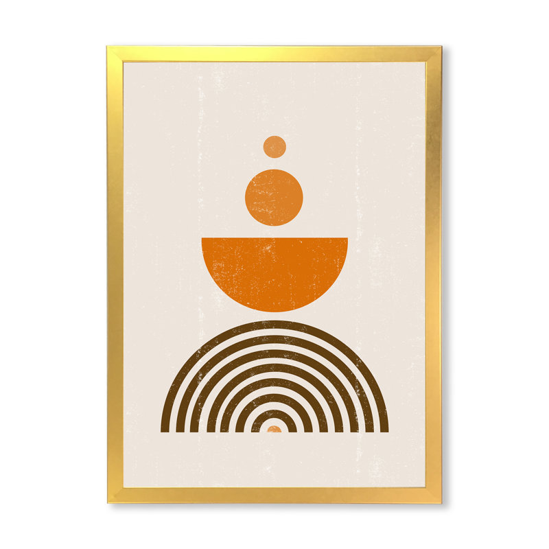 «Abstract Rainbow Sun and Moon in Earth Tones V», photographie sur toile à cadre flottant, H 20 po x l 12 po x P 1po