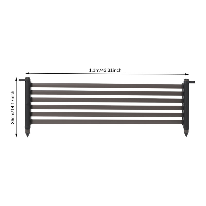 Soulevez le panneau d'intimité (l 43,31 po x H 14,17 po x P 1,3 po)