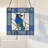 11"H Blue Jay Stained Glass Window Panel