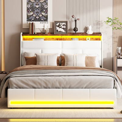 Upholstered Ottoman Storage Bed