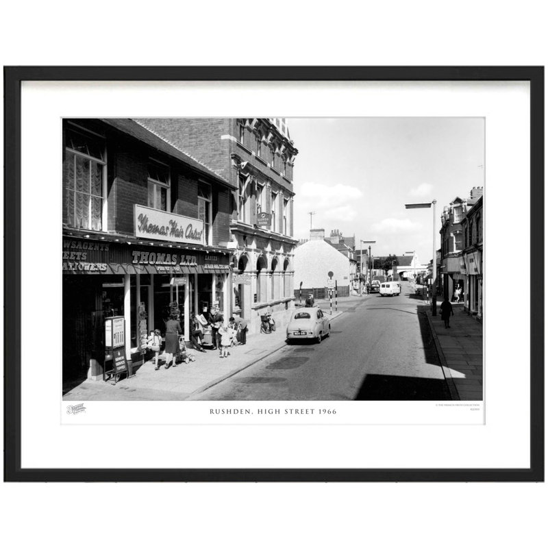 Rushden, High Street 1966 - Single Picture Frame Print, 40cm H x 50cm W x 2.3cm D