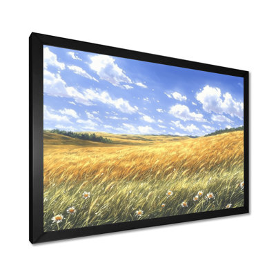 «Meadow Golden Fields Of Corn III», art mural sur toile prairie