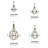 Oceane Twelve-Light Two Tier Candle-Style Chandelier