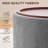 29" Round Storage Ottoman With Tray, Upholstered Coffee Table For Living Room Bedroom-721292517