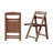 66" Extendable Solid Wood Dining Table with 4 Storage Chairs on Wheels, Scratch-Resistant Stone Top, Space-Saving & Fully Assembled