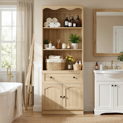 Armoire with Wooden Drawers
