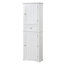 Grande armoire de rangement pour salle de bain, armoire de rangement autoportante avec tiroir et tablette réglable-1391395889