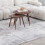 Tapis à motif damas gris / beige de 8 pi x 11 pi (7 pi 9 po x 10 pi 8 po) à motif de branches, tapis contemporain, à poils courts et résistant aux taches - salon, chambre à coucher, salle à manger et cuisine-1619060533
