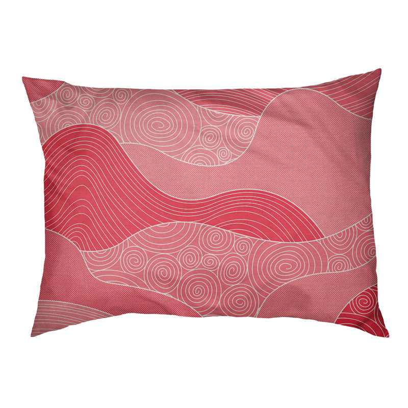 Coussin pour chien Byrge, Rouge, Grand (H 17 po x l 52 po x P 42 po)