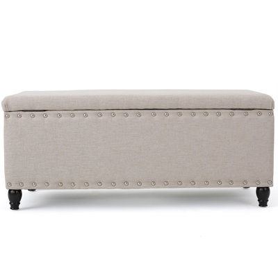Fabric Covered Storage , Wheat - 41 In. D X 17.96 W H, Veranda In H