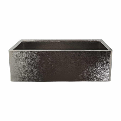 33" Farmhouse Concierge Apron Front Workstation Kitchen Sink in Antique Copper With Cutting Board
