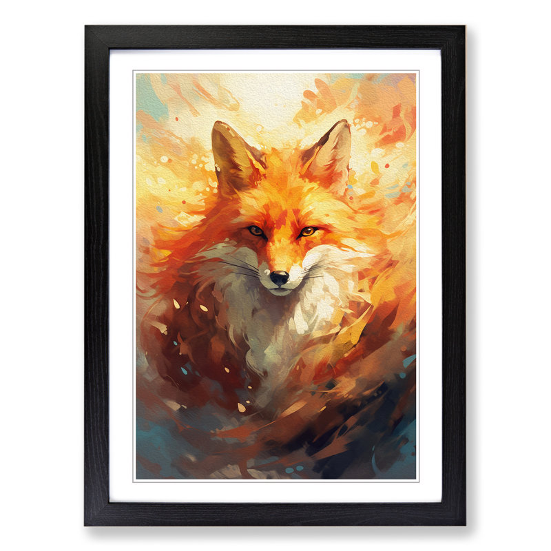 Single Picture Frame Print on Wood, 64cm H x 46cm W, Black Framed