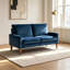 Canapé moderne deux places en velours avec structure en bois massif pour un coin salon confortable-1371974988