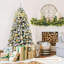 Sapin de Noël artificiel vert / blanc-1367850576