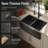 33" L x 21" W Gunmetal Black 50/50 Double Bowl Farmhouse Kitchen Sink, 16-Gauge Stainless Steel Apron Front Sink with Nano Titanium PVD Finish and Accessories
