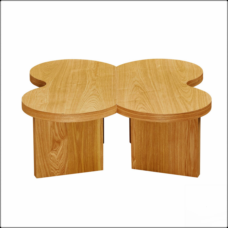 Table basse moderne en panneau de fibres à densité moyenne Butterfly, idéale pour les salons, les chambres à coucher et les bureaux