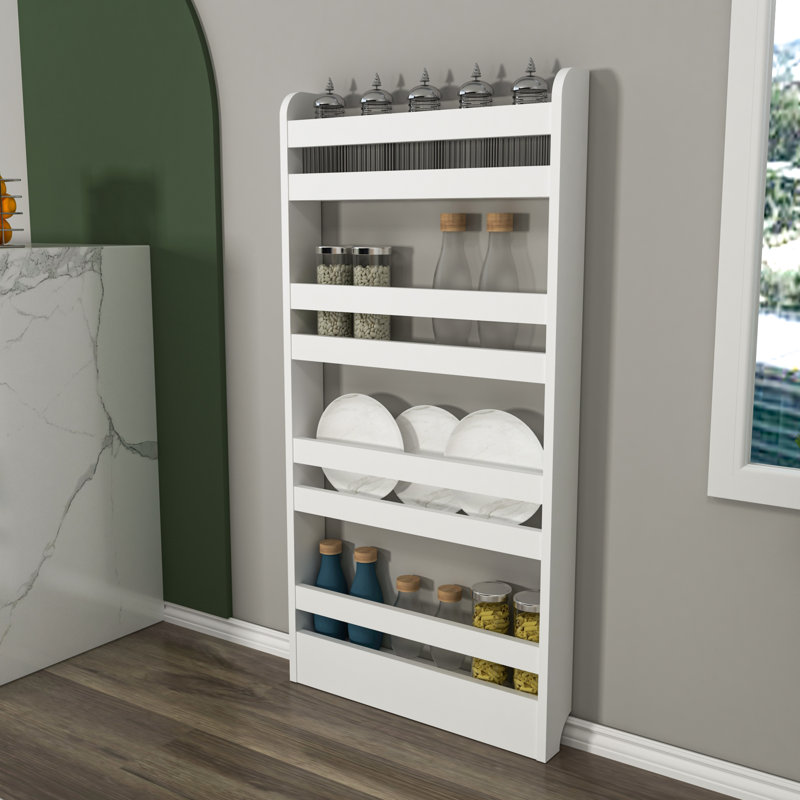 Wall Spice Rack, White