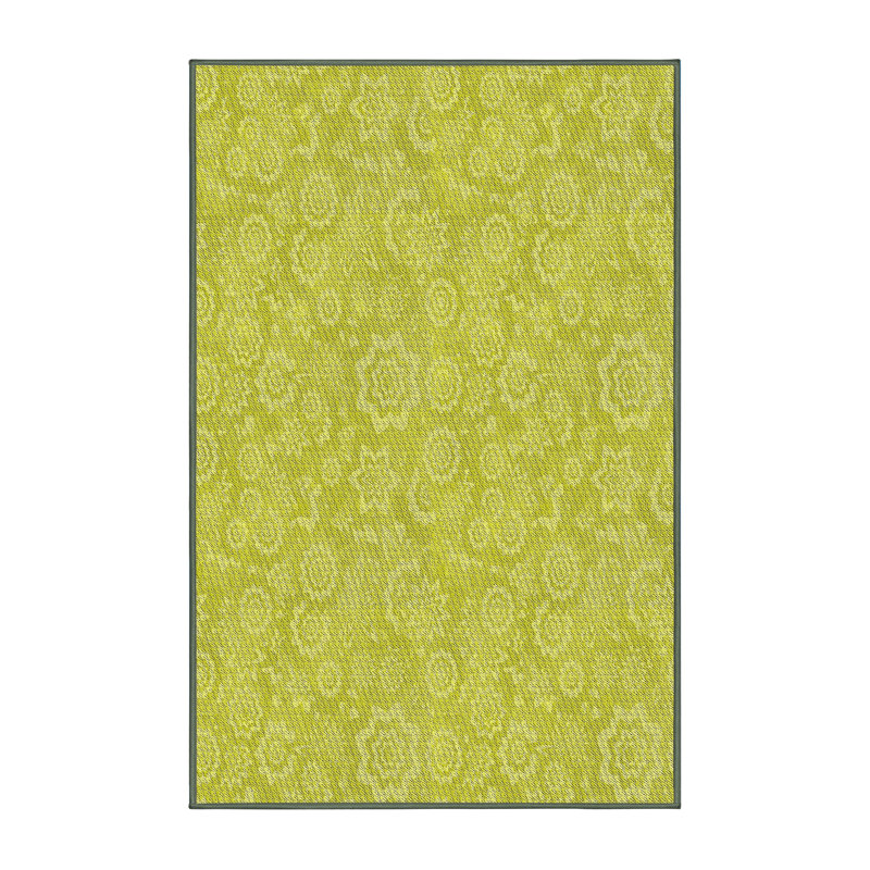 Tapis de zone rose à motif, Rectangle 4 pi x 6 pi