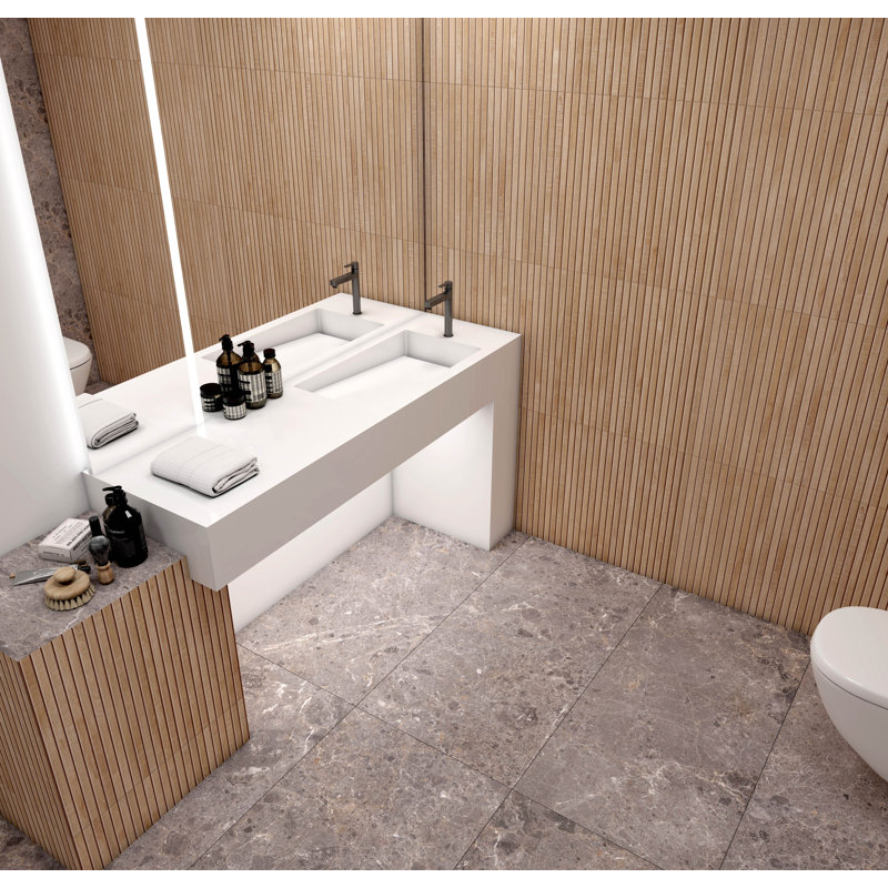 24" x 47" Porcelain Wall & Floor Tile, Maple