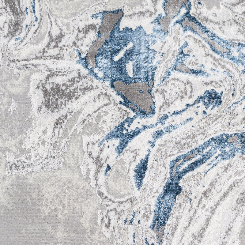 Tapis gris / bleu Albertyne, null