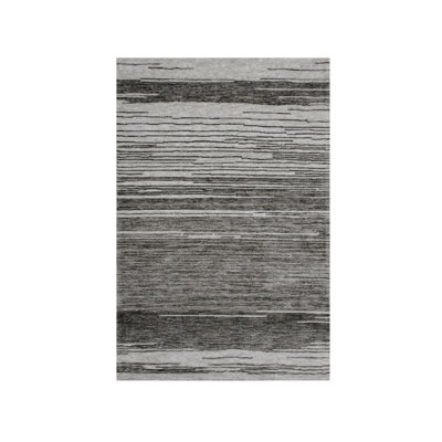 Tapis gris antidérapant gris et noir