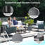 Arlend 3-Person Rope Patio Sofa-122907381