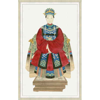 Statuette 2' Framed Print on Glass