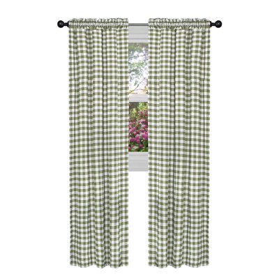 Ramillies Cotton Blend Semi Sheer Curtain Pair