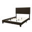 Charcoal Fabric Twin Bed With Leg Assembly And Design Nailhead Trim Solid Wood Construction-1592137383-1592137432