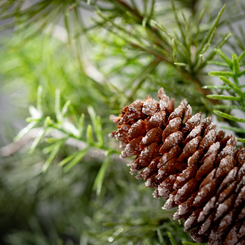 Anneau de Noël 17 po en pin artificiel doux au toucher, vert