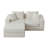 Modular Sectional Loveaeat Cloud Sofa, Boneless Couch With Non Slip Base, Cozy Sleeper Sofa For Customizable Living Spaces, Modern Modular Couch With L-Shape Chaise, Deep Seat & No Assembly-70231588