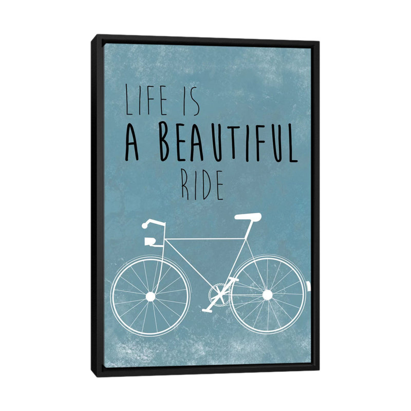 «A Beautiful Ride», impression sur toile, H 26 po x l 18 po x P 1,5 po, Toile avec cadre noir, Pas de tapis