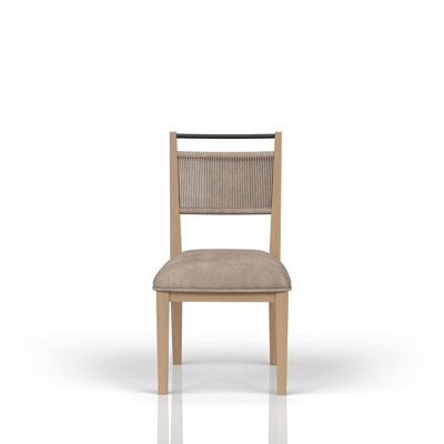 Ensemble de 2 chaises carrées / caramel